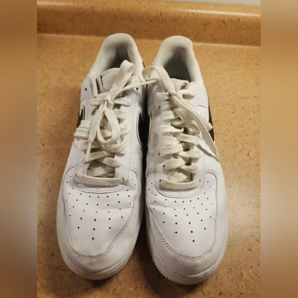 2018 Nike AF1 low 07’ 3 “black white” size 12 - Picture 3 of 7